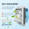 VEVOR 12” Shutter Exhaust Fan, High-speed 1000 CFM, Aluminum Wall Mount Attic Fan with AC-motor, Ventilation and Cooling for Greenhouses, Garages, Sheds, Shops, FCC(10 Inch)