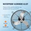 VEVOR 12” Shutter Exhaust Fan, High-speed 1000 CFM, Aluminum Wall Mount Attic Fan with AC-motor, Ventilation and Cooling for Greenhouses, Garages, Sheds, Shops, FCC(24 Inch)