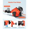 VEVOR 12V Diaphragm Pump, 1.8 GPM (6.81 L/min), 3-Chamber 12 Volt DC Water Pump with Automatic Pressure Switch 40-100 PSI Adjustable, 60 PSI, 1/2” MNPT Port, for RV Yacht Food Truck Camper Marine(110V  5-Chamber  5.0GPM  60PSI)