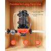 VEVOR 12V Diaphragm Pump, 1.8 GPM (6.81 L/min), 3-Chamber 12 Volt DC Water Pump with Automatic Pressure Switch 40-100 PSI Adjustable, 60 PSI, 1/2” MNPT Port, for RV Yacht Food Truck Camper Marine(12V  4-Chamber  6.0GPM  70PSI)