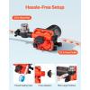 VEVOR 12V Diaphragm Pump, 1.8 GPM (6.81 L/min), 3-Chamber 12 Volt DC Water Pump with Automatic Pressure Switch 40-100 PSI Adjustable, 60 PSI, 1/2” MNPT Port, for RV Yacht Food Truck Camper Marine(12V  4-Chamber  6.0GPM  70PSI)