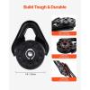 VEVOR 14.5 Ton Snatch Block for Winch Recovery, Heavy Duty 32,000 lbs Break Strength, Work with 3/8 inch Rope, Compact Offroad Recovery Accessory for Towing & Recovery on Truck, Tractor, ATV & UTV(Black)