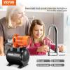 VEVOR 1HP Shallow Well Pump Portable, 1380 GPH Garden Jet Pump with Automatic Controller, 145 ft Head Stainless Steel Sprinkler Booster Pumps, for Garden Lawn Irrigation System, Water Transfer(1.6 HP with Tank)