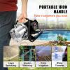 VEVOR 1HP Shallow Well Pump Portable, 1380 GPH Garden Jet Pump with Automatic Controller, 145 ft Head Stainless Steel Sprinkler Booster Pumps, for Garden Lawn Irrigation System, Water Transfer(1.1 HP with Handle)