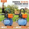 VEVOR 1HP Shallow Well Pump Portable, 1380 GPH Garden Jet Pump with Automatic Controller, 145 ft Head Stainless Steel Sprinkler Booster Pumps, for Garden Lawn Irrigation System, Water Transfer(1 HP with Tank)