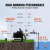 VEVOR 1HP Shallow Well Pump Portable, 1380 GPH Garden Jet Pump with Automatic Controller, 145 ft Head Stainless Steel Sprinkler Booster Pumps, for Garden Lawn Irrigation System, Water Transfer(1.5 HP with Handle)