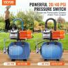 VEVOR 1HP Shallow Well Pump Portable, 1380 GPH Garden Jet Pump with Automatic Controller, 145 ft Head Stainless Steel Sprinkler Booster Pumps, for Garden Lawn Irrigation System, Water Transfer(1 HP with Tank SS)