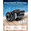VEVOR 2 Speed SPA Pump, 48-Frame, AC 110-120V Hot Tub SPA Pump, 1.5 HP / 150 GPM / 42.65 ft High Speed or 0.46 HP / 70 GPM / 9.18 ft Low Speed, 2” Port 90° Rotational Interface for Hot Tub(48-Frame 2HP)