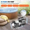 VEVOR 2 Speed SPA Pump, 48-Frame, AC 110-120V Hot Tub SPA Pump, 1.5 HP / 150 GPM / 42.65 ft High Speed or 0.46 HP / 70 GPM / 9.18 ft Low Speed, 2” Port 90° Rotational Interface for Hot Tub(1.5 HP)