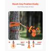VEVOR 2 Ton Snatch Block with G80 Chain, Swivel Shackle, 3″ Sheave for 3/8″ Wire Rope, Snatch Block Pulley for Towing and Recovery Applications on Flatbed Tow Truck Rollback Wrecker Car Carrier Cable(orange)
