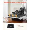 VEVOR 2 in 1 Heat Press Machine for T Shirts and Hats, 15×15 Inch Professional Swing Away Digital Tshirt Press Machine for Sublimation, Vinyl, Heat Transfer Projects(15×15-Black)