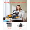 VEVOR 2 in 1 Heat Press Machine for T Shirts and Hats, 15×15 Inch Professional Swing Away Digital Tshirt Press Machine for Sublimation, Vinyl, Heat Transfer Projects(8in1-15×15-Black)