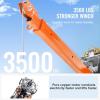 VEVOR 2200 lbs Electric Pickup Truck Crane with Electric Winch 6000 lbs 12V, Folding Truck-Mounted Bed Crane, Steel Pickup Truck Jib Crane Hoist 360° Swivel for Lifting Goods in Construction, Factory(1100 lbs with Electric Winch 3500 lbs)
