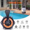 VEVOR 25033BX 19-inch, Up to 45 GPM Flow Rate, Above Inground Swimming Pool Sand System with 7-Way Multi-Port Valve, Filter, Backwash, Rinse, Recirculate, Waste, Winter, Closed Functions, Gray(19 inch)