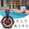 VEVOR 25033BX 19-inch, Up to 45 GPM Flow Rate, Above Inground Swimming Pool Sand System with 7-Way Multi-Port Valve, Filter, Backwash, Rinse, Recirculate, Waste, Winter, Closed Functions, Gray(24 inch)