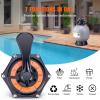 VEVOR 25033BX 19-inch, Up to 45 GPM Flow Rate, Above Inground Swimming Pool Sand System with 7-Way Multi-Port Valve, Filter, Backwash, Rinse, Recirculate, Waste, Winter, Closed Functions, Gray(22 inch)