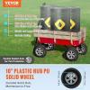 VEVOR (2-Pack) 10″ x 2.5″ Solid Rubber Tire Wheels, 10 inch Tire and Wheel Flat Free with 5/8″ Bearings, 2.1″ Offset Hub Replacement Wheelbarrow Tires- Perfect for Hand Truck, Wheelbarrow, Garden Cart(｜Polypropylene wheel hub)