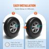 VEVOR (2-Pack) 10″ x 2.5″ Solid Rubber Tire Wheels, 10 inch Tire and Wheel Flat Free with 5/8″ Bearings, 2.1″ Offset Hub Replacement Wheelbarrow Tires- Perfect for Hand Truck, Wheelbarrow, Garden Cart(｜Polypropylene wheel hub)