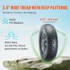 VEVOR (2-Pack) 10″ x 2.5″ Solid Rubber Tire Wheels, 10 inch Tire and Wheel Flat Free with 5/8″ Bearings, 2.1″ Offset Hub Replacement Wheelbarrow Tires- Perfect for Hand Truck, Wheelbarrow, Garden Cart(｜Polypropylene wheel hub)