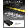 VEVOR 3 PCs 2 Channel Rubber Cable Protector Ramp, 12000 lbs/axle Capacity Heavy Duty Hose Wire Cover Ramp Driveway, Traffic Speed Bump w/Flip-Open Top Cover & 50 ft Warning Tape, for Indoor&Outdoor(2 Channel-1PC)