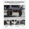 VEVOR 3 PCs Drop Over Cable Cover Ramp, 2,000 lbs/axle Load Capacity, Heavy Duty Cable Hose Protector Ramp, Floor Cord Cover for High Walking Traffic Areas Indoor Outdoor Home Office Warehouse School(Medium-2PACK)