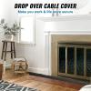 VEVOR 3 PCs Drop Over Cable Cover Ramp, 2,000 lbs/axle Load Capacity, Heavy Duty Cable Hose Protector Ramp, Floor Cord Cover for High Walking Traffic Areas Indoor Outdoor Home Office Warehouse School(Small-2PACK)