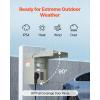 VEVOR 30 Amp RV Power Outlet Box, 125/250 Volt, Enclosed Lockable Outdoor RV Receptacle Box, NEMA TT-30R Weatherproof Electrical Panel, for RV Camper Trailer Motorhome Electric Car(30+20 Amp)
