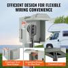 VEVOR 30 Amp RV Power Outlet Box, 125/250 Volt, Enclosed Lockable Outdoor RV Receptacle Box, NEMA TT-30R Weatherproof Electrical Panel, for RV Camper Trailer Motorhome Electric Car(50 Amp)