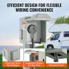 VEVOR 30 Amp RV Power Outlet Box, 125/250 Volt, Enclosed Lockable Outdoor RV Receptacle Box, NEMA TT-30R Weatherproof Electrical Panel, for RV Camper Trailer Motorhome Electric Car(30 Amp)