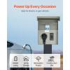 VEVOR 30 Amp RV Power Outlet Box, 125/250 Volt, Enclosed Lockable Outdoor RV Receptacle Box, NEMA TT-30R Weatherproof Electrical Panel, for RV Camper Trailer Motorhome Electric Car(30+20 Amp)