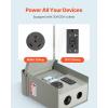 VEVOR 30 Amp RV Power Outlet Box, 125/250 Volt, Enclosed Lockable Outdoor RV Receptacle Box, NEMA TT-30R Weatherproof Electrical Panel, for RV Camper Trailer Motorhome Electric Car(30+20 Amp)