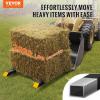 VEVOR 43″ Clamp on Pallet Forks, 2000lbs Capacity Tractor Bucket Forks, Heavy Duty Quick Attach Pallet Fork for Bucket Tractor Loader Skid Steer(60″ Without Stabilizer Bar)