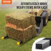 VEVOR 43″ Clamp on Pallet Forks, 2000lbs Capacity Tractor Bucket Forks, Heavy Duty Quick Attach Pallet Fork for Bucket Tractor Loader Skid Steer(60″-4000 lbs without Stabilizer Bar)