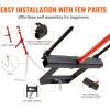 VEVOR 49″ Hay Spear, Bale Spears 1600lbs Loading Capacity, Skid Steer Loader Tractor Attachment with 2pcs 17.5″ Stabilizer Spears, Quick Attach Spike Forks(Horizontal type)