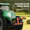 VEVOR 49″ Hay Spear, Bale Spears 1600lbs Loading Capacity, Skid Steer Loader Tractor Attachment with 2pcs 17.5″ Stabilizer Spears, Quick Attach Spike Forks(Three-point type)