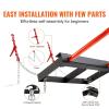 VEVOR 49″ Hay Spear, Bale Spears 3000lbs Loading Capacity, Skid Steer Loader Tractor Bucket Attachment with 2pcs 17.5″ Stabilizer Spears and 60″ Chain, Quick Attach Spike Forks(49″ Vertical Assembly)