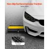 VEVOR 5 Channel Rubber Cable Protector Ramp, Heavy Duty 22000 lbs/axle Capacity Wire Hose Cord Cover Ramp, ADA Compliant Driveway Road Hump, Traffic Speed Bump w/Flip-Open Top Cover(1 Channel-4PCS)