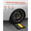 VEVOR 5 Channel Rubber Cable Protector Ramp, Heavy Duty 22000 lbs/axle Capacity Wire Hose Cord Cover Ramp, ADA Compliant Driveway Road Hump, Traffic Speed Bump w/Flip-Open Top Cover(1 Channel-4PCS)