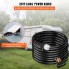 VEVOR 50FT 50 Amp Generator Extension Cord, STW 45446 + 45505 125V 250V Generator Power Cord, N14-50P & SS2-50R & CS6364 Twist Lock Connectors(20 FT)