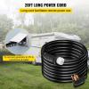 VEVOR 50FT 50 Amp Generator Extension Cord, STW 45446 + 45505 125V 250V Generator Power Cord, N14-50P & SS2-50R & CS6364 Twist Lock Connectors(25 Ft)