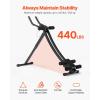 VEVOR AB Workout Machine, Ab Workout Equipment at Home Gym, Core & Abdominal Trainers for Women, 440 lbs Weight Capacity Strength Training Ab Cruncher, Foldable Adjustable Fitness Exerciser(Height Adjustable)