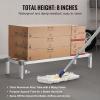 VEVOR Aluminum Dunnage Rack, 48” x 14” Commercial Food Floor Rack, 8” Off the Floor, 1000 lbs Capacity All-Welded Aluminum Storage, for Storage in Restaurants, Kitchens, Garages and Vehicles(48” x 14”x 8”)