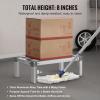 VEVOR Aluminum Dunnage Rack, 48” x 14” Commercial Food Floor Rack, 8” Off the Floor, 1000 lbs Capacity All-Welded Aluminum Storage, for Storage in Restaurants, Kitchens, Garages and Vehicles(24” x 14”x 8”)