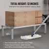 VEVOR Aluminum Dunnage Rack, 48” x 14” Commercial Food Floor Rack, 8” Off the Floor, 1000 lbs Capacity All-Welded Aluminum Storage, for Storage in Restaurants, Kitchens, Garages and Vehicles(48” x 20”x 12”)