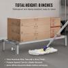 VEVOR Aluminum Dunnage Rack, 48” x 14” Commercial Food Floor Rack, 8” Off the Floor, 1000 lbs Capacity All-Welded Aluminum Storage, for Storage in Restaurants, Kitchens, Garages and Vehicles(48” x 20”x 8”)