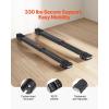VEVOR Appliance Rollers Heavy Duty, Extendable Appliance Rollers Mobile Washing Machine Base, Mini Fridge Stand Moving Cart for Refrigerators, Dryers, Dishwashers, White(Black)