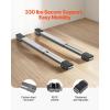 VEVOR Appliance Rollers Heavy Duty, Extendable Appliance Rollers Mobile Washing Machine Base, Mini Fridge Stand Moving Cart for Refrigerators, Dryers, Dishwashers, White(Gray)