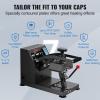 VEVOR Auto Heat Press Machine, 15 x 15 inch, T-Shirt Press Machine with Auto Release and Adjustable Pressure, Digital Display, Rapid Heating, for Sublimation, Vinyl, Heat Transfer Projects, Green(Heat Press Hat-Black)