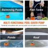 VEVOR Automatic Pool Cover Pump, 1/10 HP 75W 540 GPH, 120V Submersible Swimming Pool Cover Pump, Water Removal Pump with 3 Hose Adapters 16 ft Drainage Hose & 25 ft Power Cord, for Pool Draining(1/10 HP 540 GPH)