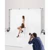 VEVOR Backdrop Stand, 7 x 10 ft Adjustable Photo Backdrop Stand Kit, Portable Background Backdrop Stand with 3 Crossbars, Heavy Duty Projector Screen Stand, for Wedding, Photo Video Studio & Party(6.5 x 10 Ft)